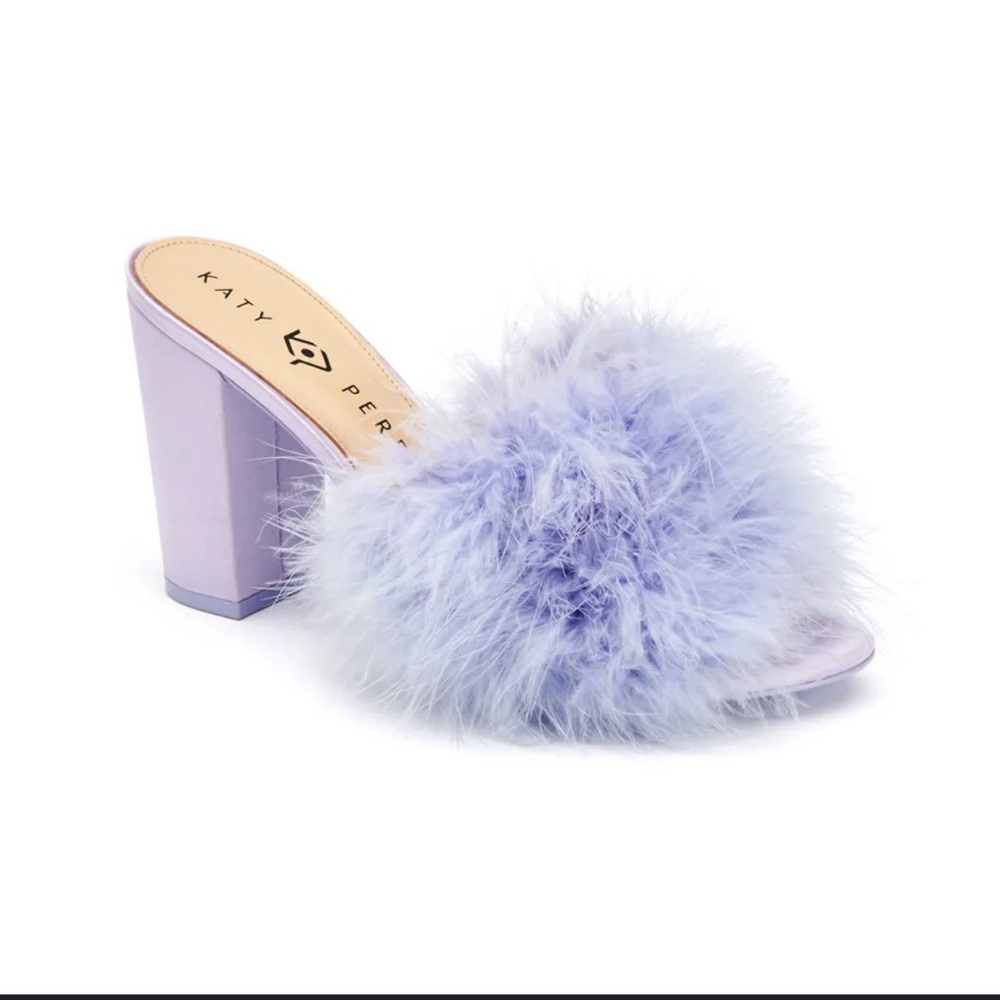 Katy Perry Collections Women's Purple Fluffy Heels
